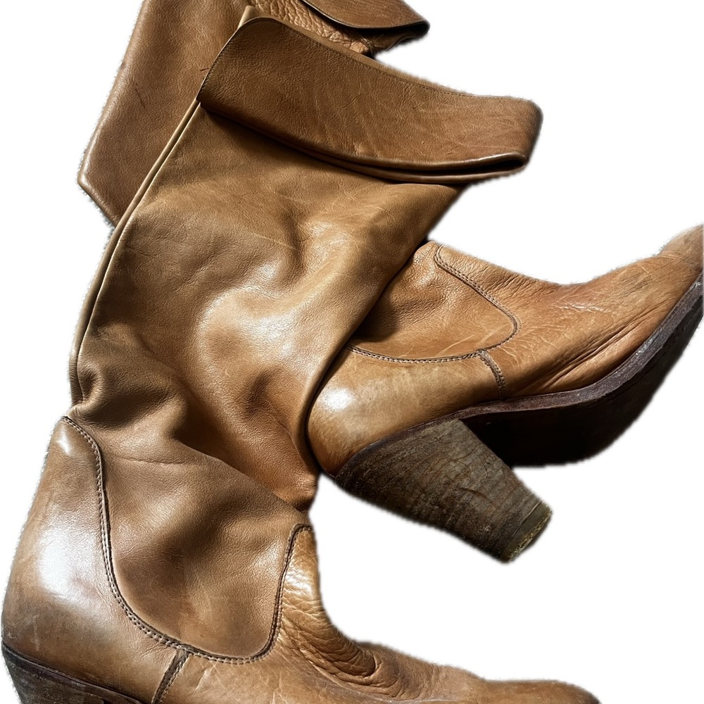 Tan Leather Women's Boots
